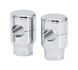 Par de torretas de aluminio con sistema de montaje escondido para accesorios