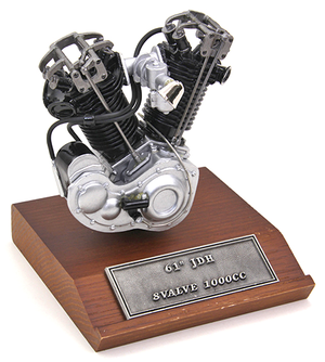 Motor de motocicleta a escala 1:6 para maquetas de Harley-Davidson
