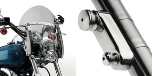 Parabrisas corto Switchblade de National Cycle con sistema de montaje desmontable rápido