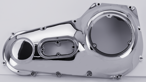 Par de tapas de primaria externas cromadas para Harley-Davidson modelos 1989-2006