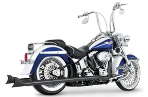Escape Sharktail True Duals instalado en motocicleta Harley-Davidson