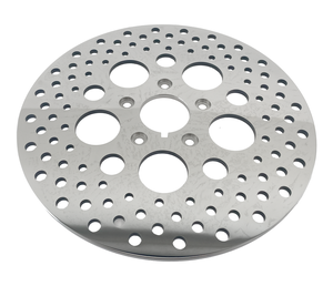 Par de rotores de freno disco de acero inoxidable pulido con perforaciones