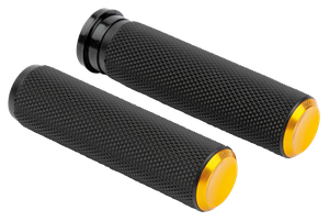 Puños de manillar Arlen Ness Knurled Fusion con textura estriada