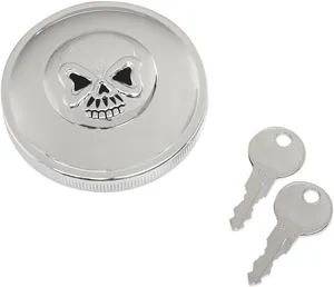 Tapa de depósito roscada con diseño de calavera para motocicleta Harley-Davidson
