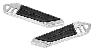 Par de plataformas Superlight PM color negro mate para motocicleta