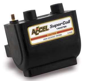 Bobina de encendido ACCEL Super HEI negra con conectores