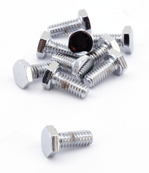 Surtido de tornillos Allen con cabeza hexagonal e acabado cromado brillante