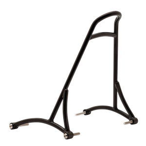 Sissy bar Burly Brand instalado en la parte trasera de una Harley-Davidson Sportster