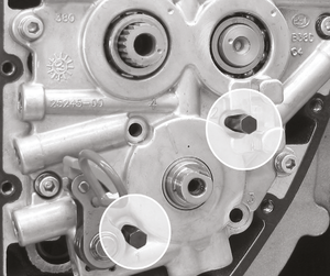 Alineador metálico para bloque de taquetes y bomba de aceite de motor Harley-Davidson