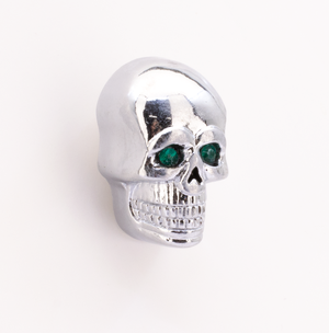 Par de calaveras con espárragos estilo Bad Bones para moto
