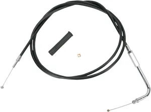 Cable de acelerador y ralentí con funda de vinilo negro para motocicleta