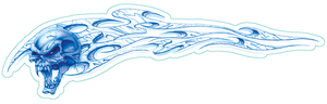 Diseños y pegatinas para depósitos "Bike Tattoos" de Lethal Threat - USA Eagle derecho 16.5"x5.5" — B-stock