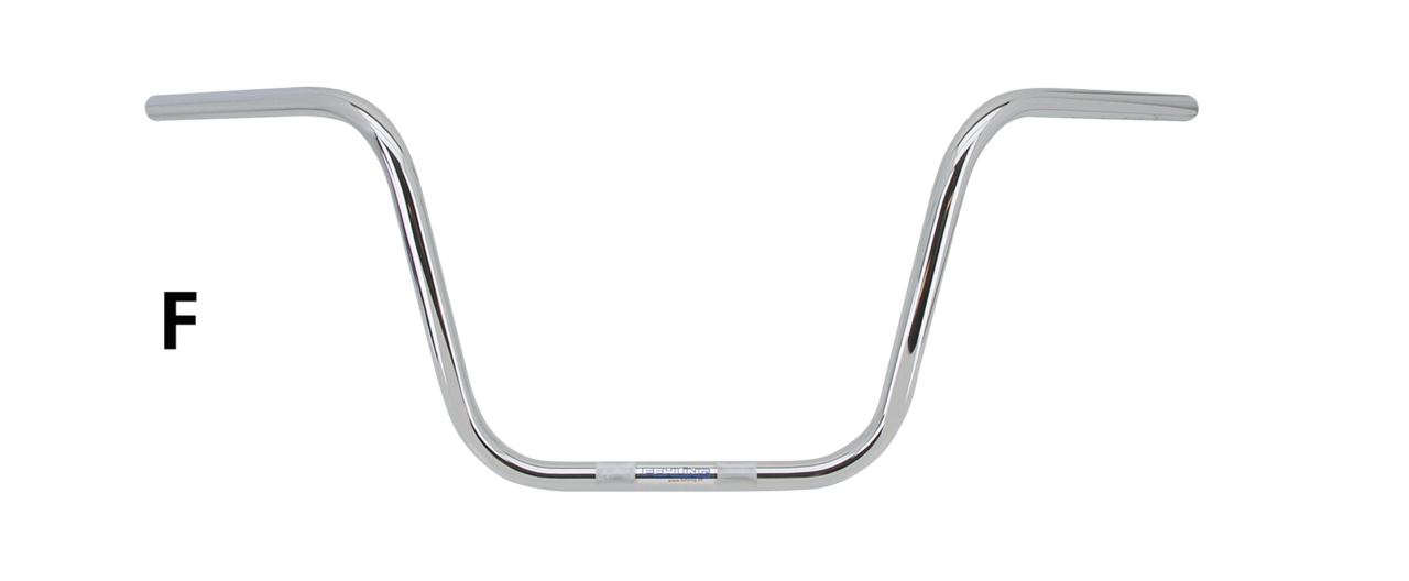 Manillar Fehling Apehanger de una pulgada de diámetro para motocicleta