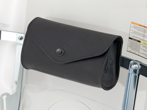 Bolsas para parabrisas de cuero negro Texas Leather