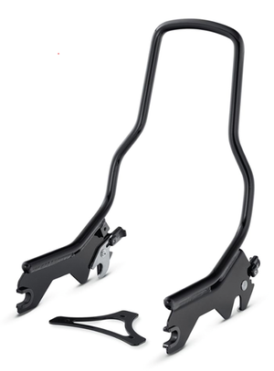 Barras de respaldo desmontables instaladas en motocicleta Softail Milwaukee Eight