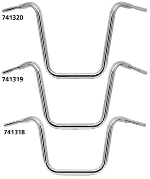 Manillar Fatzo Muchoo negro estilo ape hanger para motocicleta Harley-Davidson
