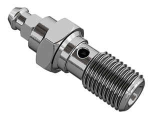 Tornillo banjo con sangrador para latiguillo de freno de motocicleta