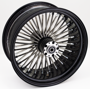 Ruedas radiales trenzadas Fat 50's color negro de la marca Ride Wright