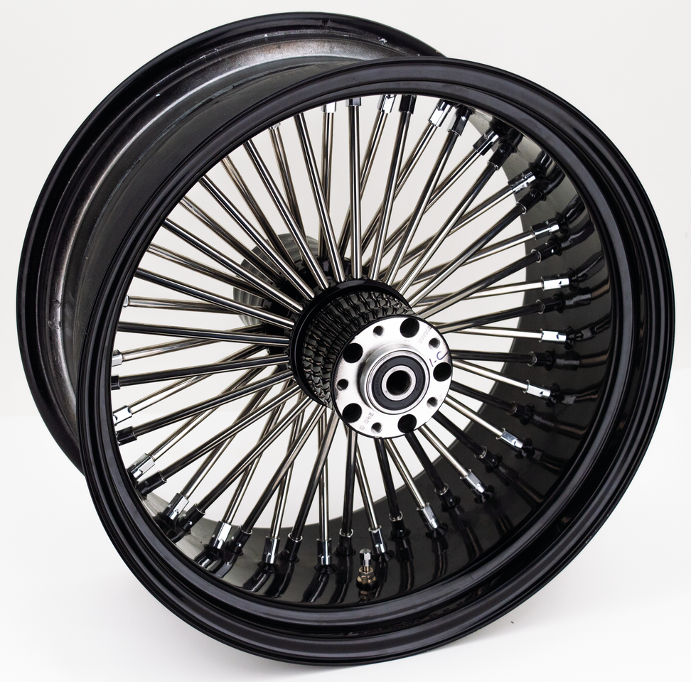 Ruedas radiales trenzadas Fat 50's color negro de la marca Ride Wright
