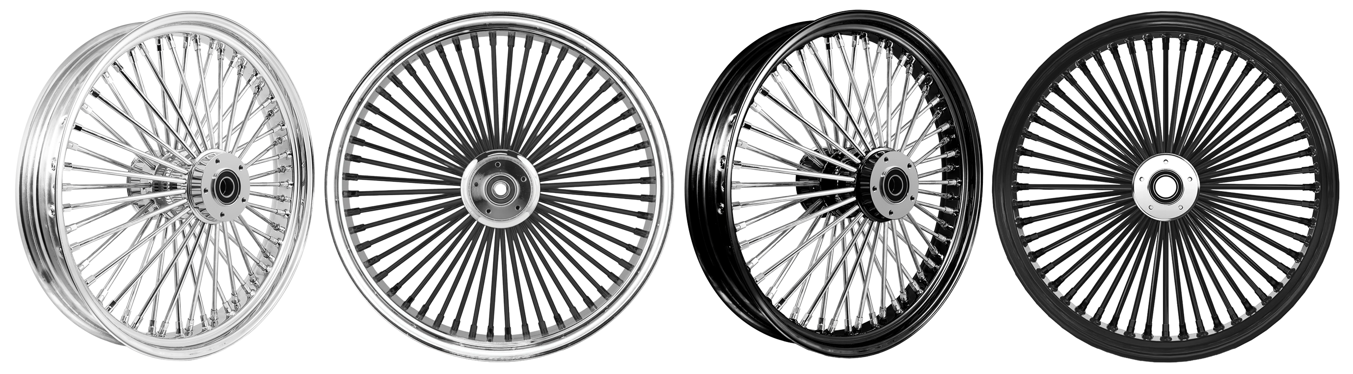 Rueda con radios gruesos Mammoth M52 para moto custom