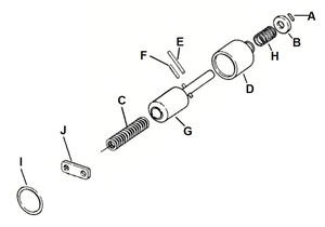 Juego de reparación del émbolo del solenoide de arranque para Harley-Davidson 1965-1988