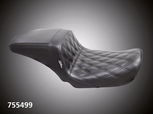 Asiento Le Pera Kickflip negro para Harley-Davidson Dyna