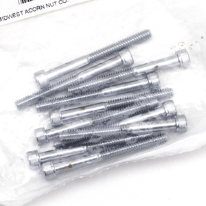 Surtido de tornillos Allen con cabeza hexagonal e acabado cromado brillante