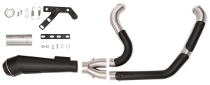 Escape Black Duck 2 en 1 instalado en motocicleta Harley-Davidson Softail Milwaukee Eight