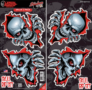 Diseños y pegatinas para depósitos "Bike Tattoos" de Lethal Threat - Peek a Boo Skull, Bomb — B-stock