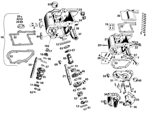 Conjunto de piezas de transmisión primaria para motores Twin Cam de 45 pulgadas cúbicas