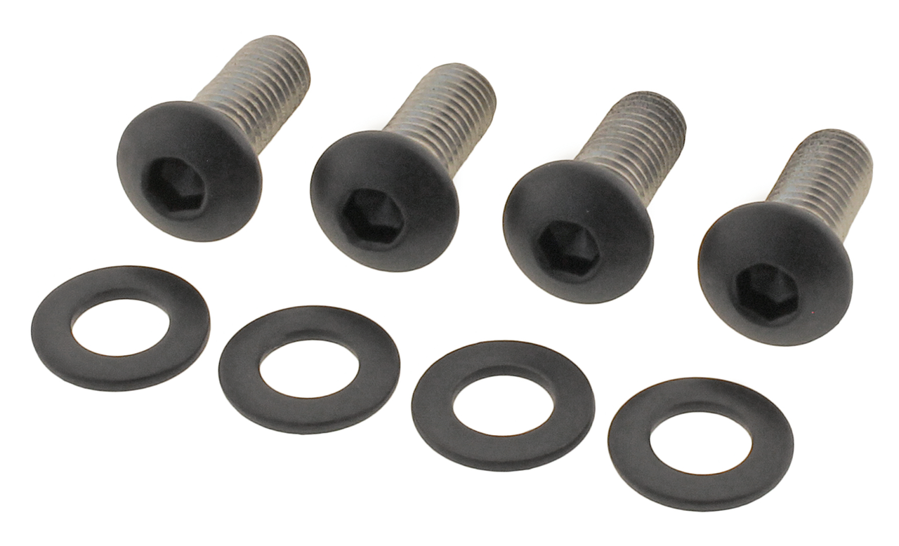 Kit de tornillos para puntal de guardabarros en acero inoxidable negro