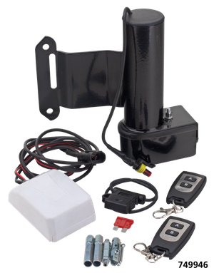 Tubos de escape ajustables MCJ color negro para Harley-Davidson Dyna
