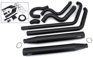 Escape true dual ajustable MCJ instalado en motocicleta Softail Twin Cam