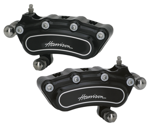 Pinzas de freno Slimline Harrison de aluminio billet negro