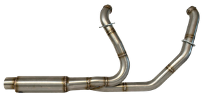Silencioso V-Performance sin colectores instalado en motocicleta Harley-Davidson Touring Milwaukee Eight