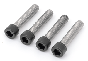 Kit de tornillos de acero inoxidable negro para guardabarros delantero de motocicleta