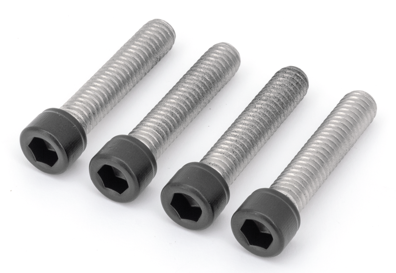 Kit de tornillos de acero inoxidable negro para guardabarros delantero de motocicleta