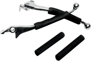 Par de cubiertas de espuma negra para manetas de motocicleta Harley-Davidson