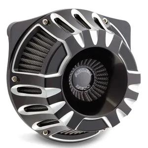 Depurador de aire Serie Inverted de Arlen Ness instalado en motocicleta