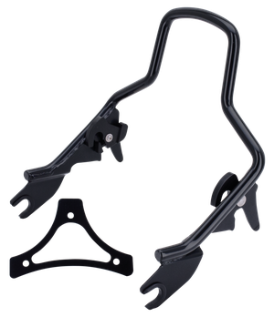 Sissy bars desmontables instalados en una motocicleta Harley-Davidson Touring