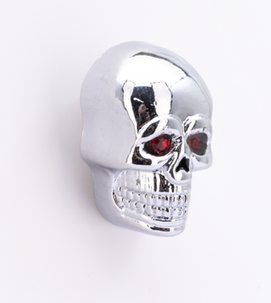 Par de calaveras con espárrago estilo Bad Bones para motocicleta