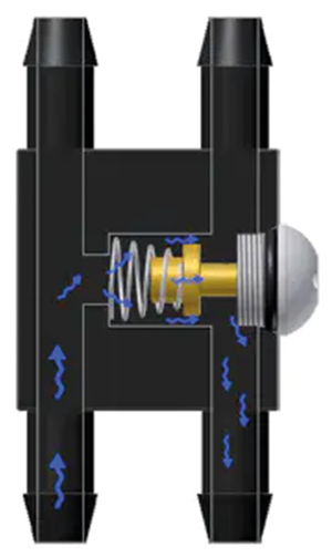 Válvula de bypass automática Jagg modelo 4050 vista frontal