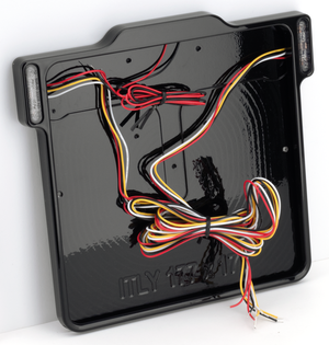 Porta matrícula trasero con luces LED integradas para motocicleta