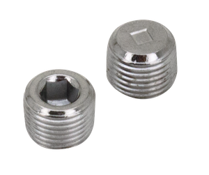 Par de tapones de drenaje metálicos para horquillas de Harley-Davidson Hydra Glide