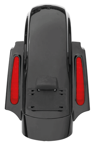 Kit de guardabarros trasero iluminado estilo CVO en negro para Harley Touring