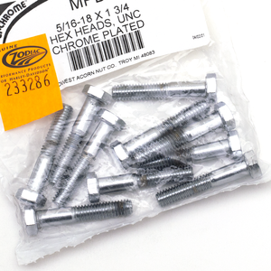 Surtido de tornillos Allen con acabado cromado para motocicletas americanas