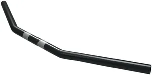 Manillar de motocicleta de 1 pulgada de diámetro, acabado negro mate