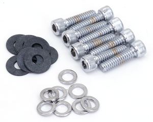 Juego de tornillos de montaje cromados para la tapa de balancines de una motocicleta