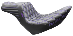 Asiento Le Pera Tailwhip negro para Harley-Davidson Low Rider y Sport Glide