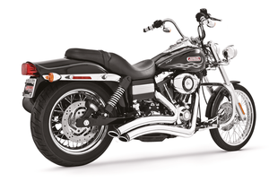 Manillar custom negro con radio de curvatura pronunciado para motocicleta